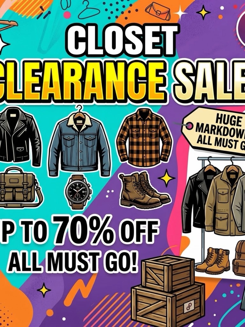 CLOSET CLOSING CLEAR OUT!!!!!